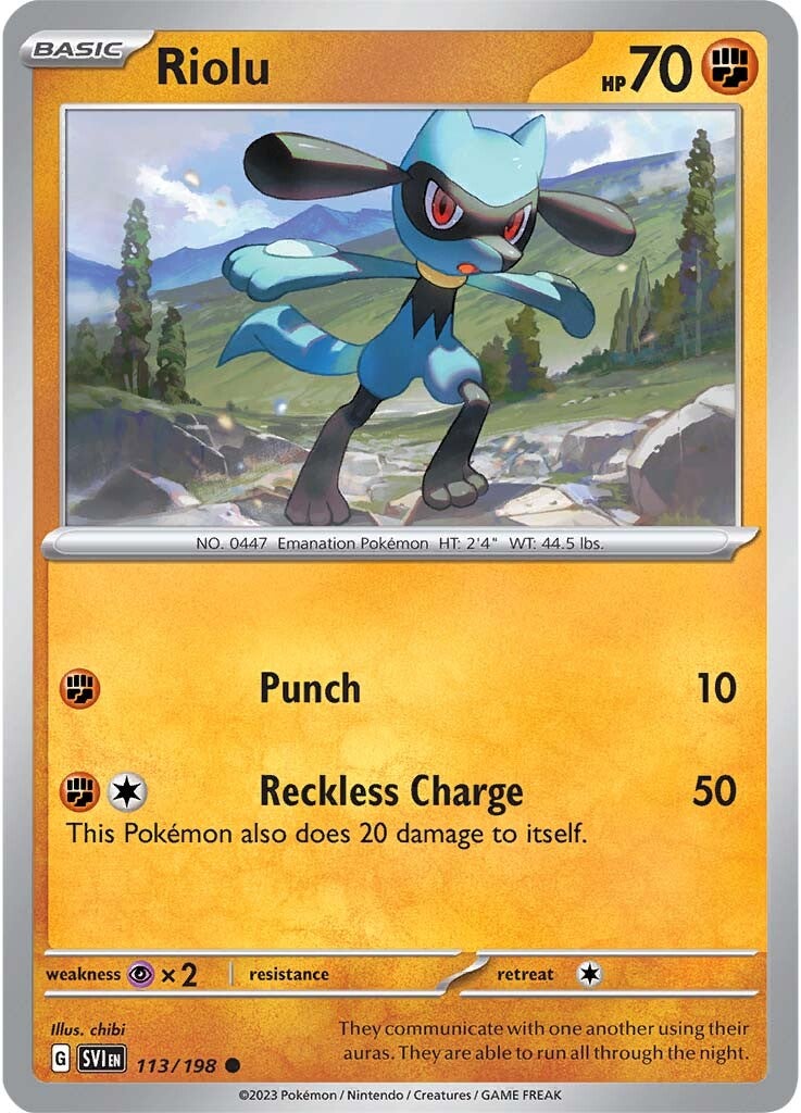 Riolu (113/198) [Scarlet & Violet: Base Set] | All Aboard Games