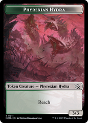 Monk // Phyrexian Hydra (11) Double-Sided Token [March of the Machine Tokens] | All Aboard Games