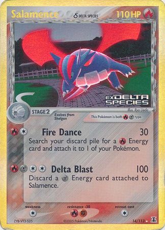 Salamence (14/113) (Delta Species) (Stamped) [EX: Delta Species] | All Aboard Games