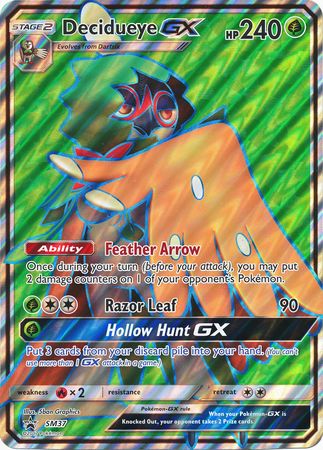 Decidueye GX (SM37) (Jumbo Card) [Sun & Moon: Black Star Promos] | All Aboard Games