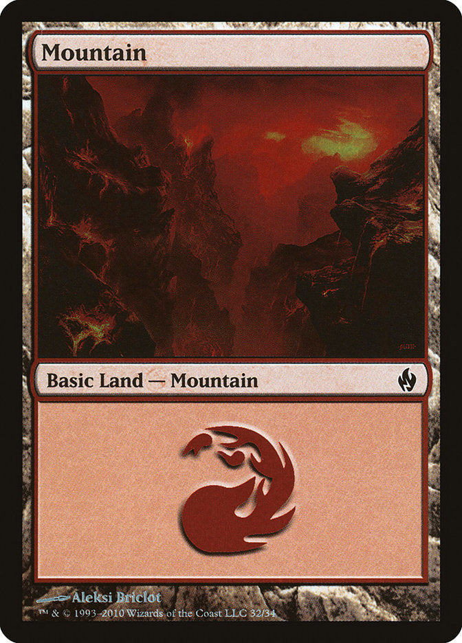 Mountain (32) [Premium Deck Series: Fire and Lightning] | All Aboard Games