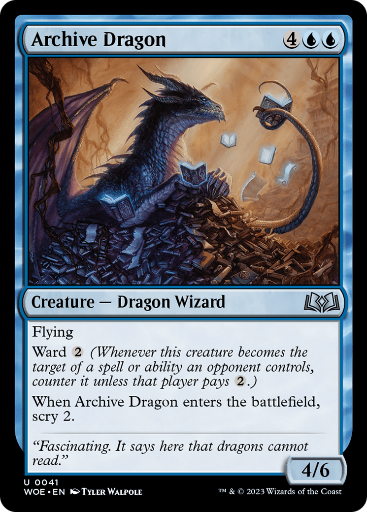 Archive Dragon [Wilds of Eldraine] | All Aboard Games