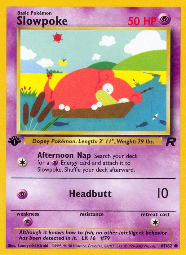 Slowpoke (67/82) [Team Rocket 1st Edition] | All Aboard Games