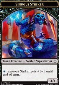 Sinuous Striker // Zombie Double-sided Token [Hour of Devastation Tokens] | All Aboard Games