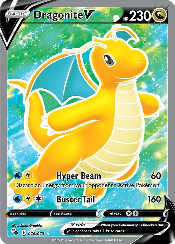 Dragonite V (076/078) [Pokémon GO] | All Aboard Games