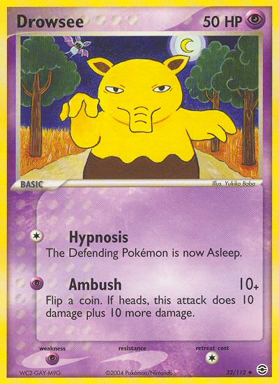 Drowzee (32/112) [EX: FireRed & LeafGreen] | All Aboard Games