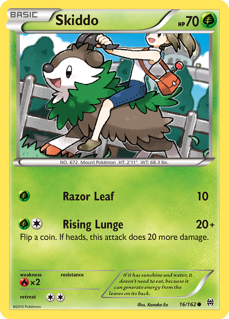 Skiddo (16/162) [XY: BREAKthrough] | All Aboard Games