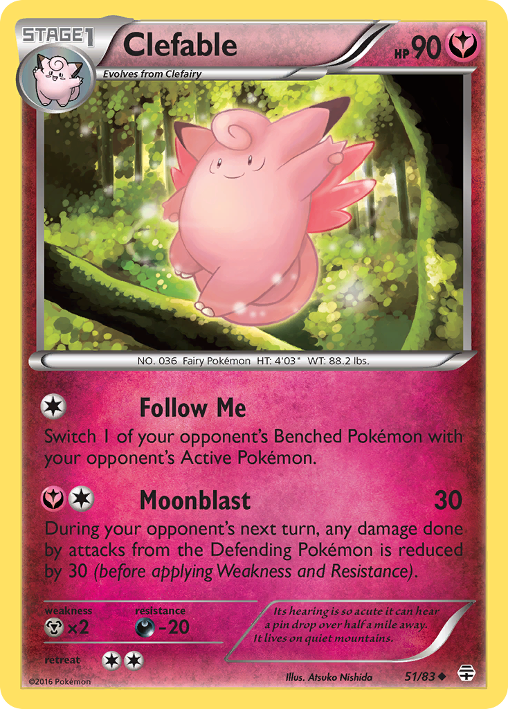 Clefable (51/83) [XY: Generations] | All Aboard Games