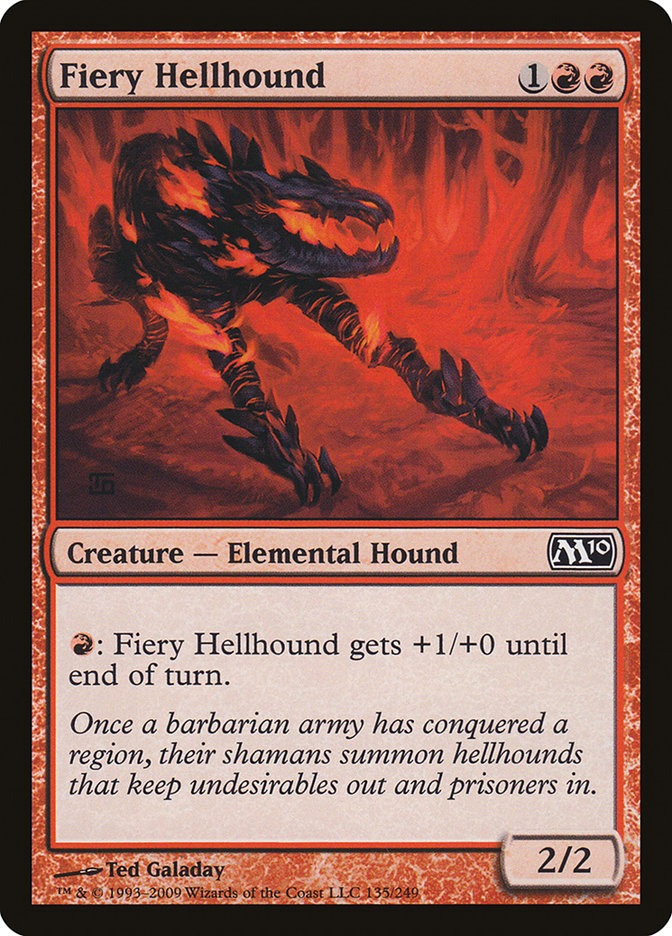 Fiery Hellhound [Magic 2010] | All Aboard Games