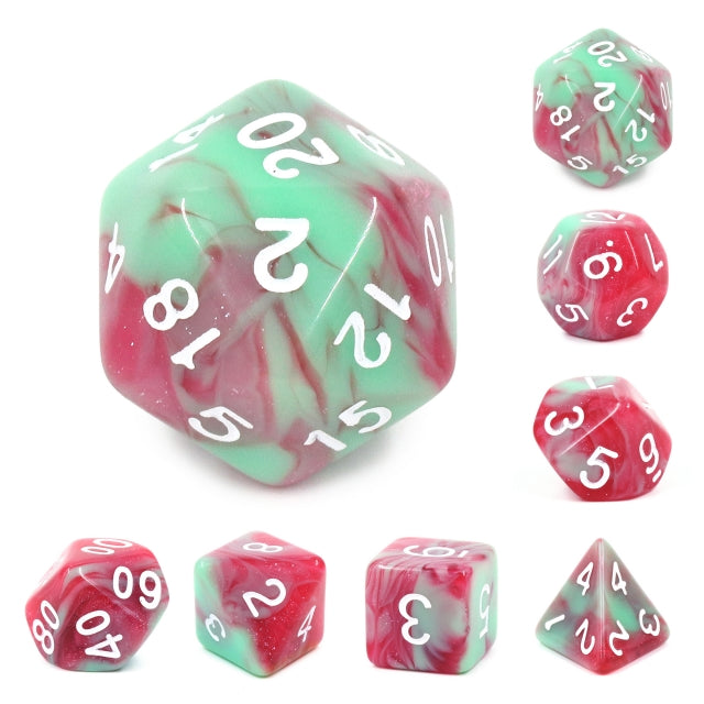 7pc Atmospheric Radiance Strawberry Creme w/ White - HDAR09 | All Aboard Games