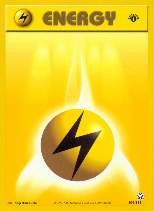 Lightning Energy (109/111) [Neo Genesis 1st Edition] | All Aboard Games