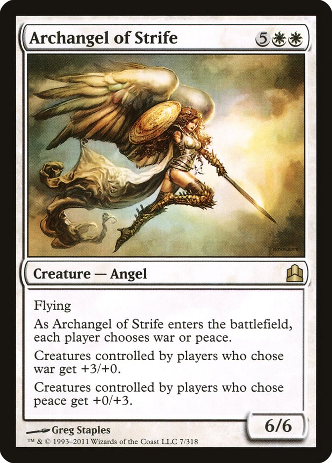 Archangel of Strife [Commander 2011] | All Aboard Games