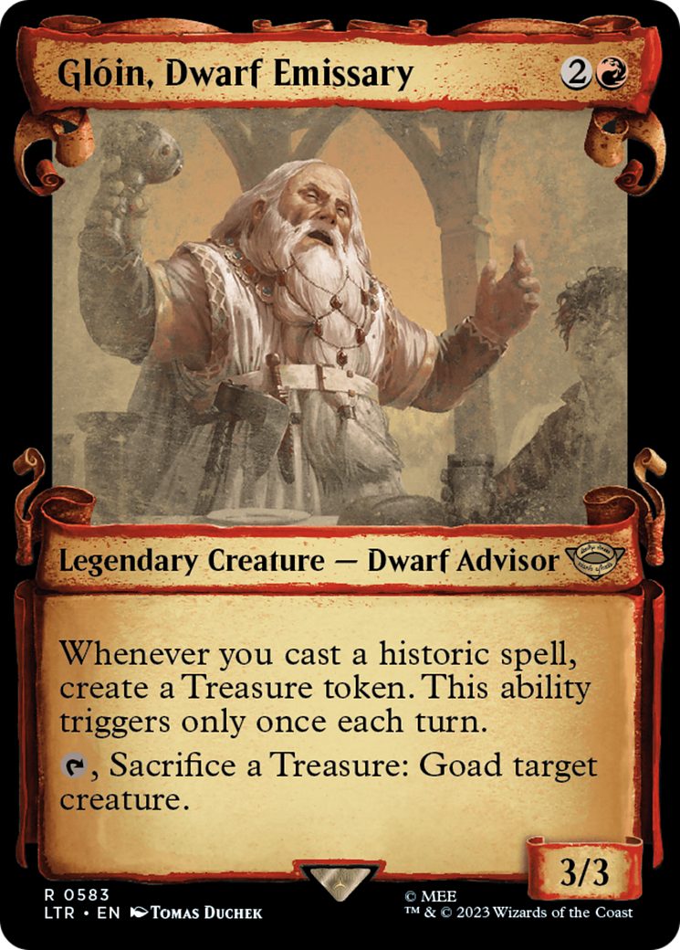 Gloin, Dwarf Emissary [The Lord of the Rings: Tales of Middle-Earth Showcase Scrolls] | All Aboard Games