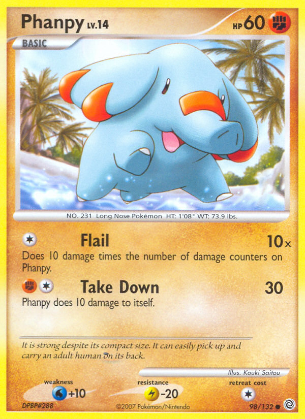 Phanpy (98/132) [Diamond & Pearl: Secret Wonders] | All Aboard Games