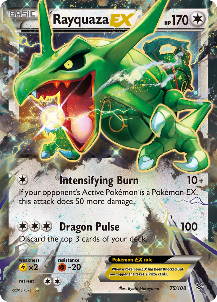 Rayquaza EX (75/108) [XY: Roaring Skies] | All Aboard Games