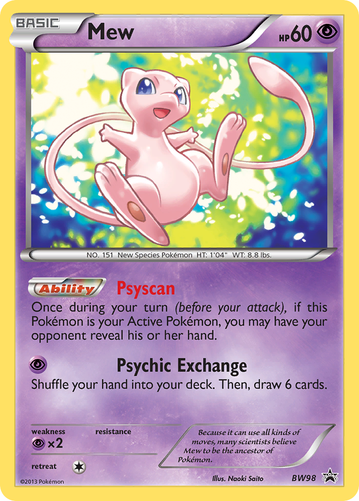 Mew (BW98) [Black & White: Black Star Promos] | All Aboard Games