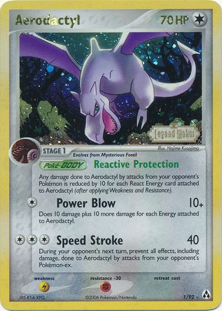 Aerodactyl (1/92) (Stamped) [EX: Legend Maker] | All Aboard Games