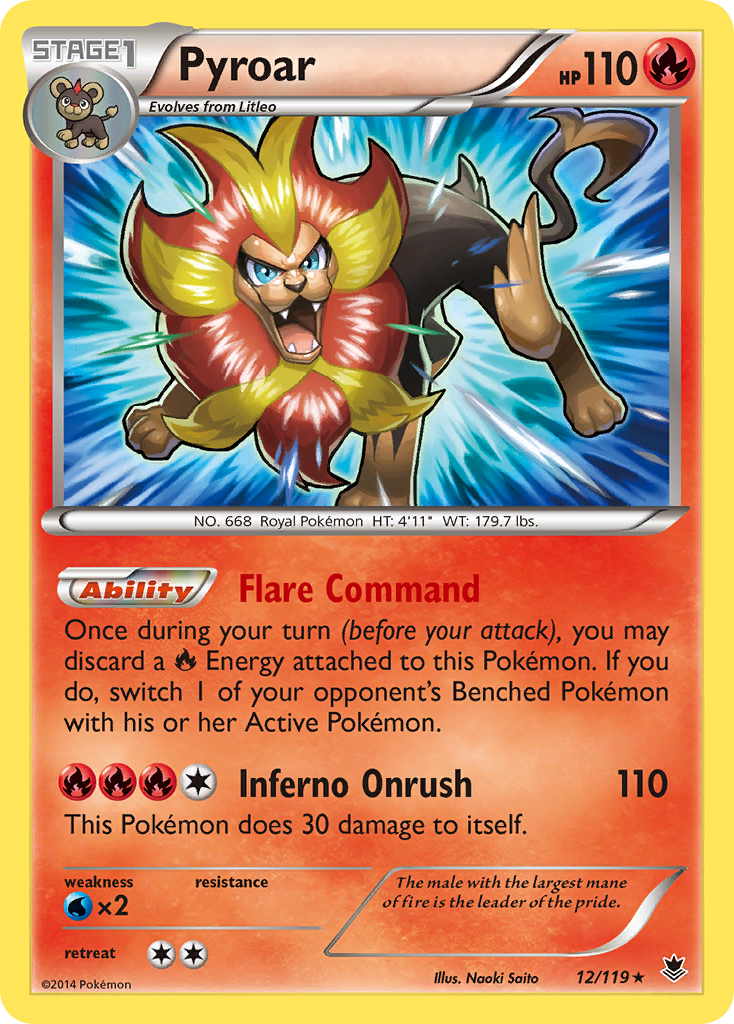 Pyroar (12/119) [XY: Phantom Forces] | All Aboard Games