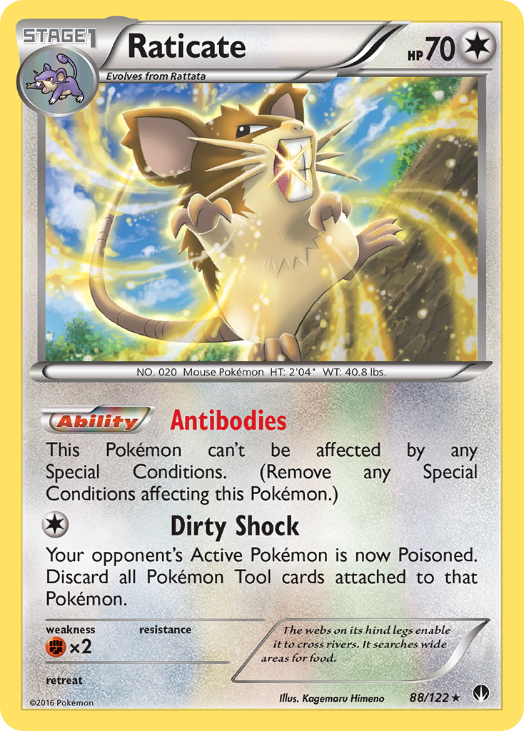 Raticate (88/122) [XY: BREAKpoint] | All Aboard Games