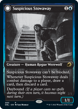 Suspicious Stowaway // Seafaring Werewolf [Innistrad: Double Feature] | All Aboard Games