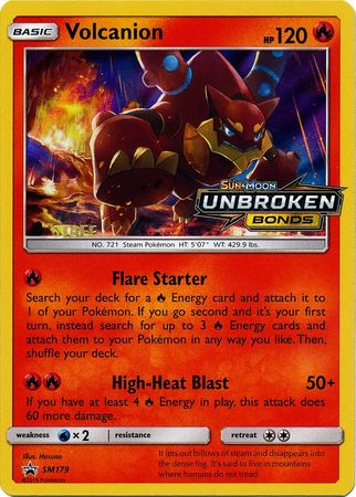 Volcanion (SM179) (Staff Prerelease Promo) [Sun & Moon: Black Star Promos] | All Aboard Games