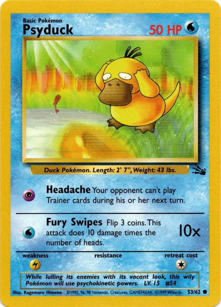 Psyduck (53/62) [Fossil Unlimited] | All Aboard Games