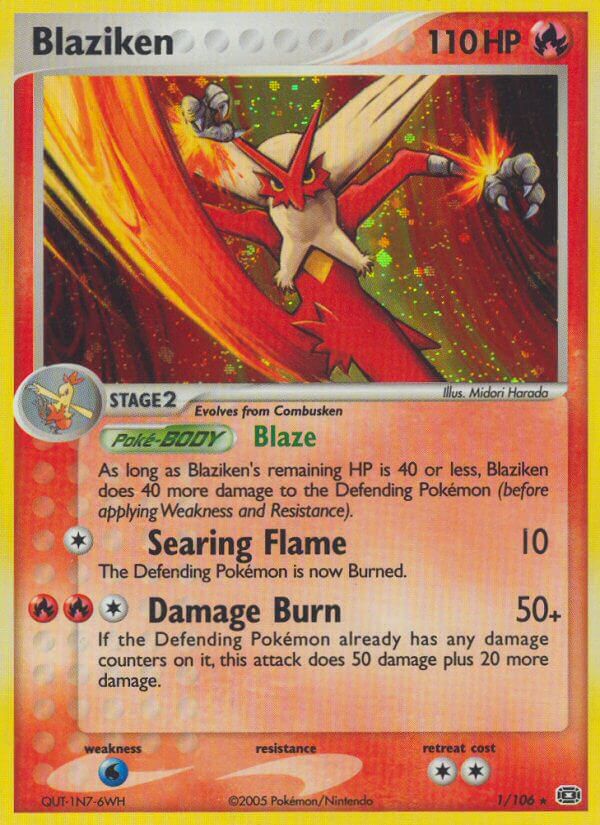 Blaziken (1/106) (Theme Deck Exclusive) [EX: Emerald] | All Aboard Games