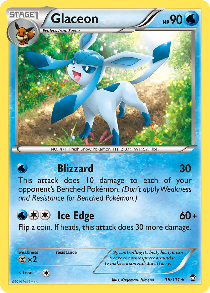 Glaceon (19/111) [XY: Furious Fists] | All Aboard Games