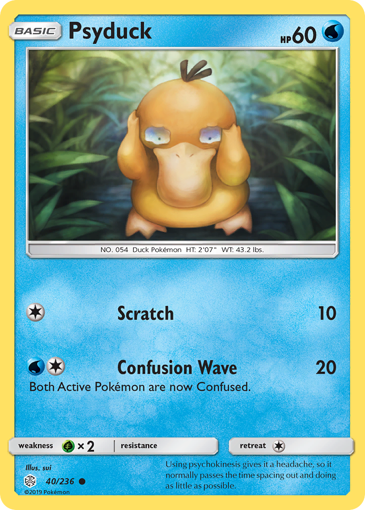 Psyduck (40/236) [Sun & Moon: Cosmic Eclipse] | All Aboard Games