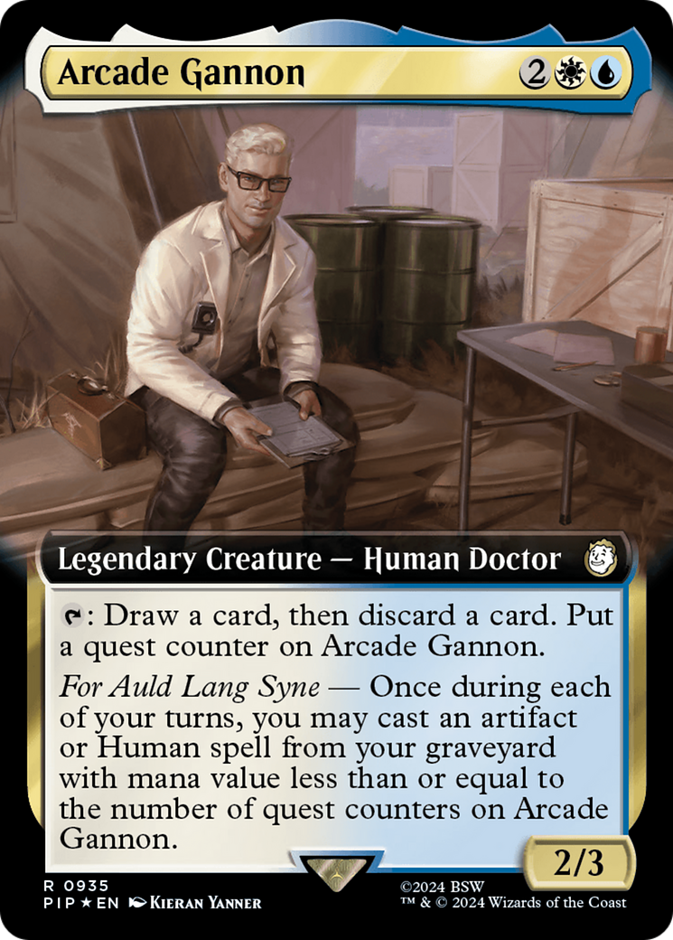 Arcade Gannon (Extended Art) (Surge Foil) [Fallout] | All Aboard Games