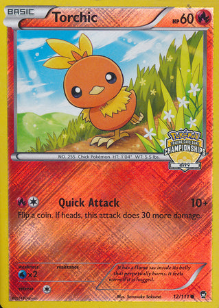 Torchic (12/111) (City Championship Promo) [XY: Furious Fists] | All Aboard Games