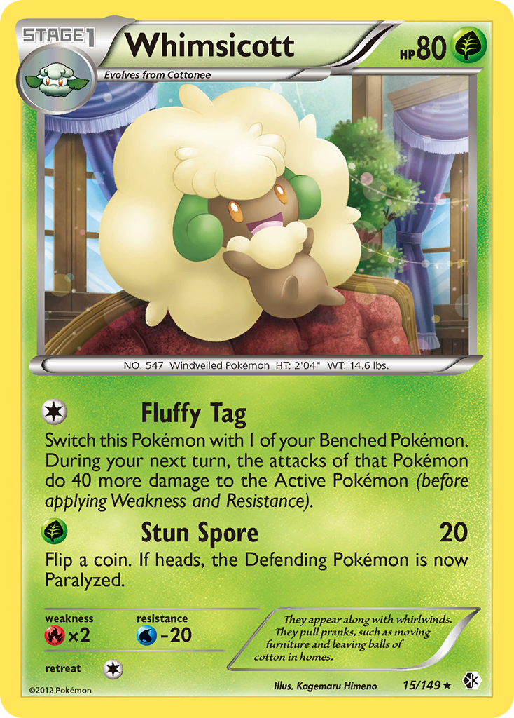 Whimsicott (15/149) [Black & White: Boundaries Crossed] | All Aboard Games