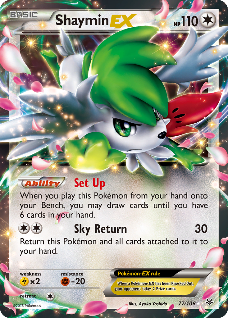 Shaymin EX (77/108) [XY: Roaring Skies] | All Aboard Games