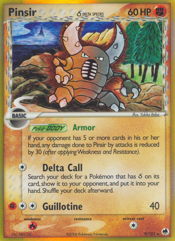 Pinsir (9/101) (Delta Species) [EX: Dragon Frontiers] | All Aboard Games