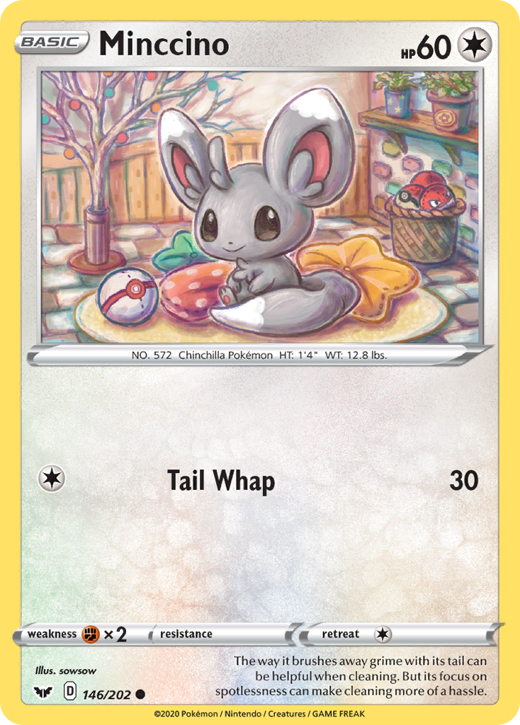 Minccino (146/202) [Sword & Shield: Base Set] | All Aboard Games