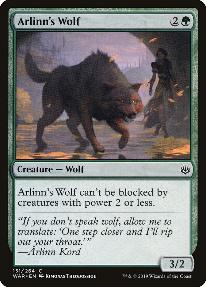 Arlinn's Wolf [War of the Spark] | All Aboard Games