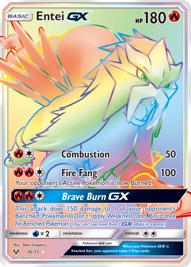 Entei GX (74/73) [Sun & Moon: Shining Legends] | All Aboard Games