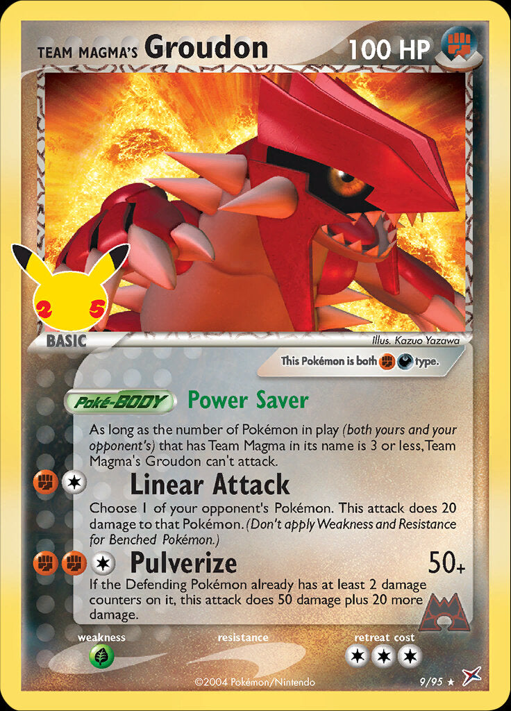 Team Magma's Groudon (9/95) [Celebrations: 25th Anniversary - Classic Collection] | All Aboard Games