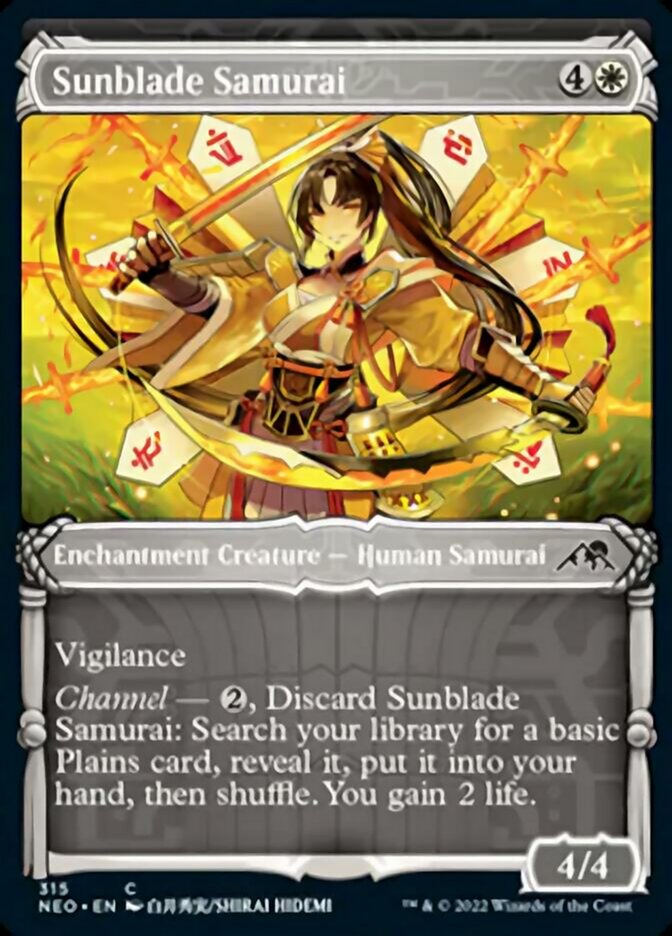 Sunblade Samurai (Showcase Samurai) [Kamigawa: Neon Dynasty] | All Aboard Games