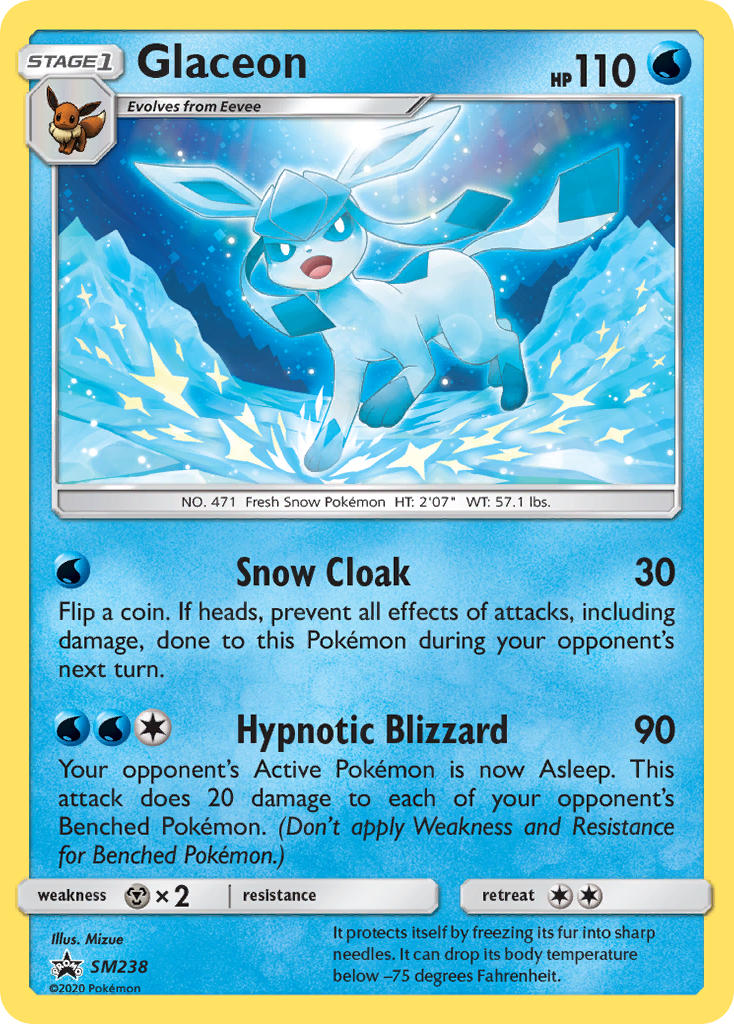 Glaceon (SM238) [Sun & Moon: Black Star Promos] | All Aboard Games