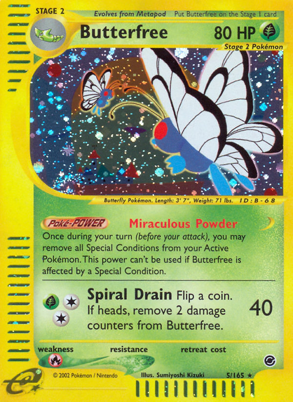 Butterfree (5/165) [Expedition: Base Set] | All Aboard Games