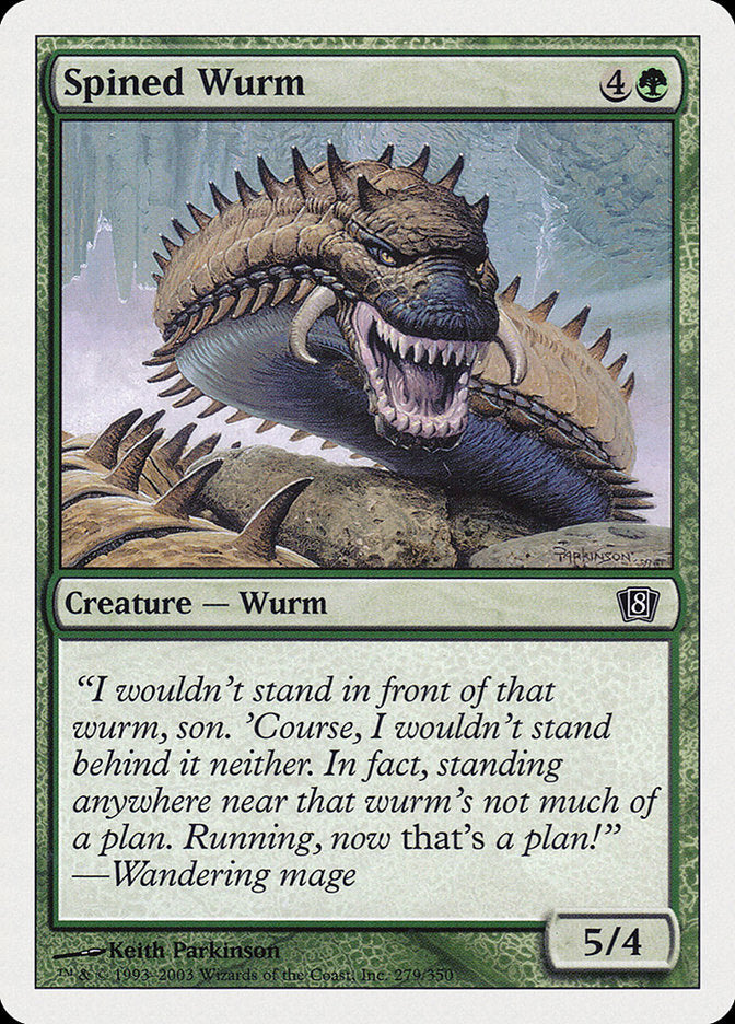 Spined Wurm [Eighth Edition] | All Aboard Games