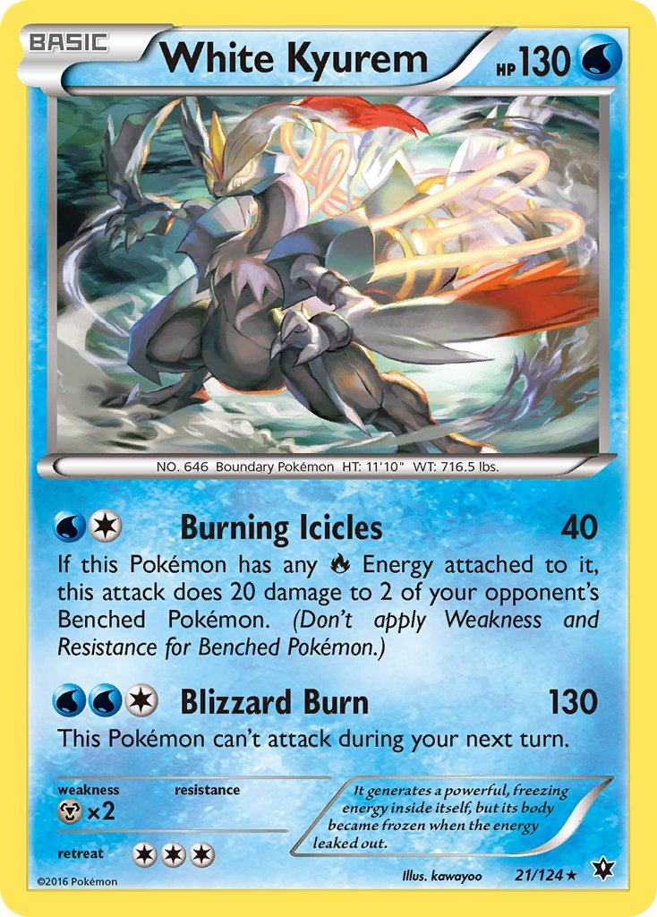 White Kyurem (21/124) (Theme Deck Exclusive) [XY: Fates Collide] | All Aboard Games