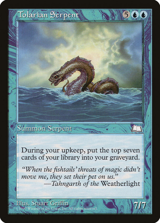 Tolarian Serpent [Weatherlight] | All Aboard Games
