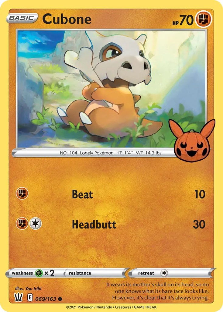 Cubone (069/163) [Trick or Trade] | All Aboard Games