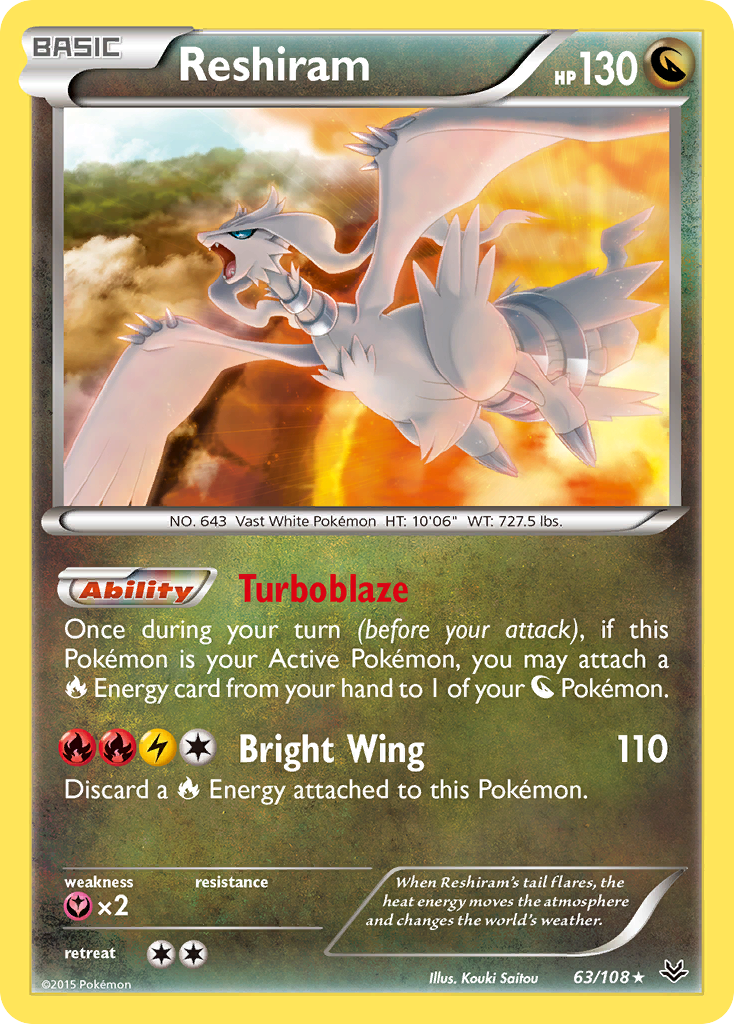 Reshiram (63/108) [XY: Roaring Skies] | All Aboard Games