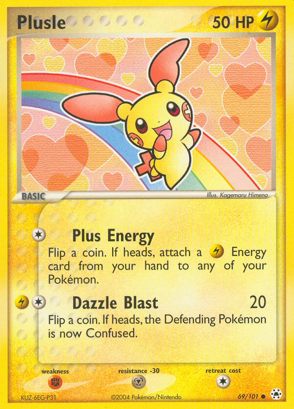 Plusle (69/101) [EX: Hidden Legends] | All Aboard Games