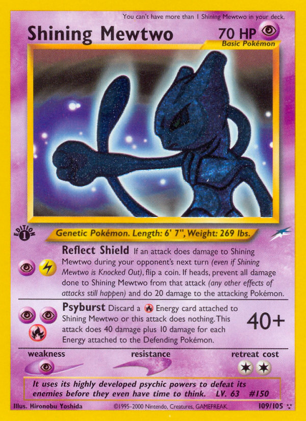 Shining Mewtwo (109/105) [Neo Destiny 1st Edition] | All Aboard Games