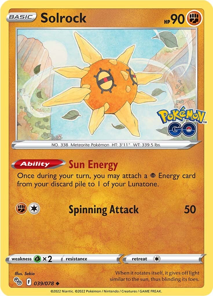 Solrock (039/078) [Pokémon GO] | All Aboard Games