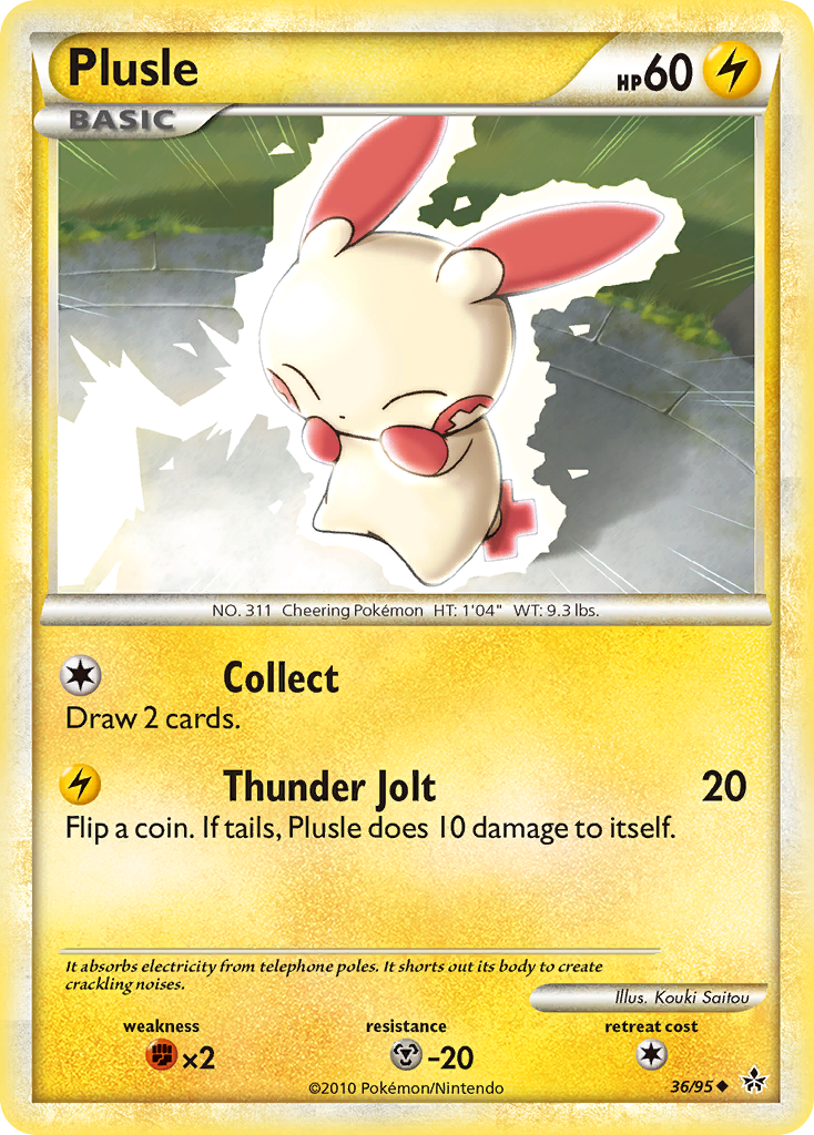 Plusle (36/95) [HeartGold & SoulSilver: Unleashed] | All Aboard Games